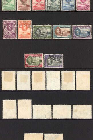 Gold Coast 1938-43 SG 120/32 KGVI defins set of 13 used cat 70 pounds