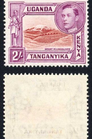 KUT 1938-54 SG 146b 2s lake-brown and brown-purple P13.75x13.25 VFM c50 pounds
