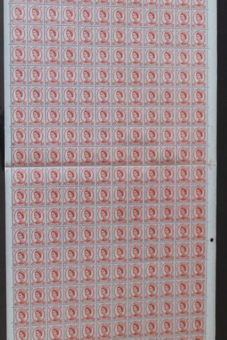 SG577 4 1/2d Chestnut Wmk Crowns Cyl 8 Dot Complete Sheet U/M