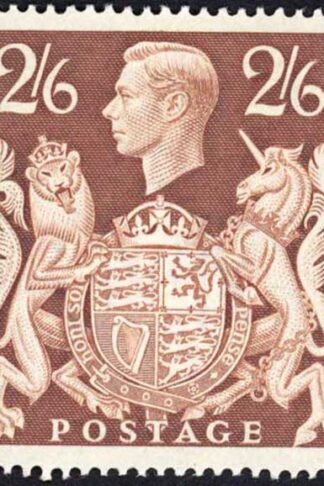 SG476 KGVI 2/6 Brown U/M