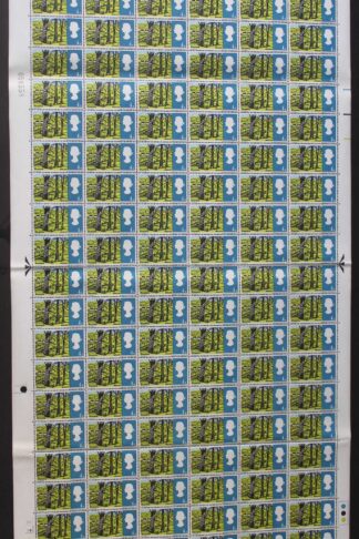 SG Spec W85a 4d Landscapes with Dash before England Complete Sheet U/M