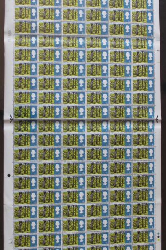 SG Spec W85a 4d Landscapes with Dash before England Complete Sheet U/M
