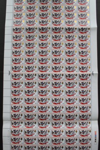 SG775 1968 4d Christmas Centre Band Complete Sheet U/M