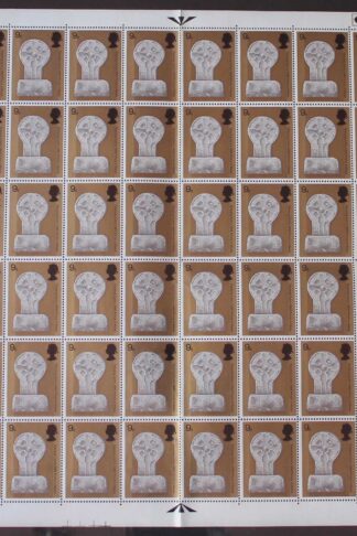SG805 1969 9d Celtic Cross Margam Abbey Two Bands Complete Sheet U/M