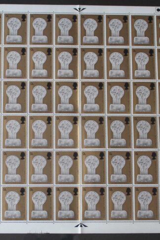 SG805 1969 9d Celtic Cross Margam Abbey Two Bands Complete Sheet U/M