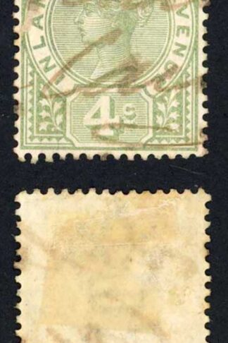 Mauritius BF4 4c Green Inland Revenue
