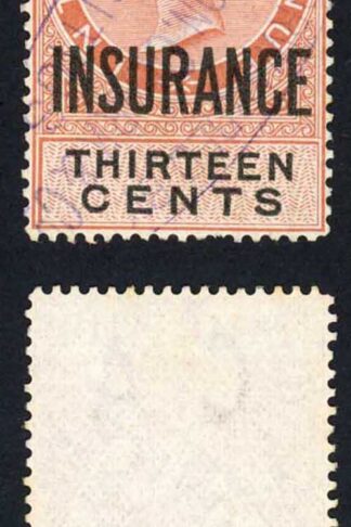 Mauritius BF35 13c Orange and Black Opt Insurance