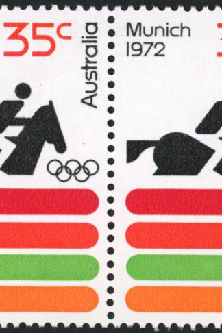 Australia BW604f Retouch to M of Munich and 1 of 1972 U/M