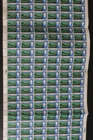 SG W86c 1966 6d Landscapes with Retouched D Flaw Complete Sheet U/M