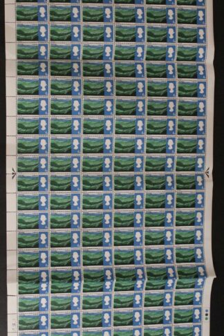 SG W86c 1966 6d Landscapes with Retouched D Flaw Complete Sheet U/M