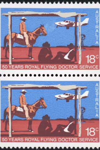Australia BW795d Large retouch right of horse head state 1 U/M