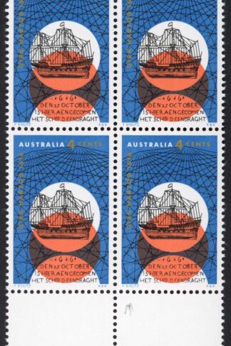 Australia BW472d Large retouch to blue in lower left corner U/M