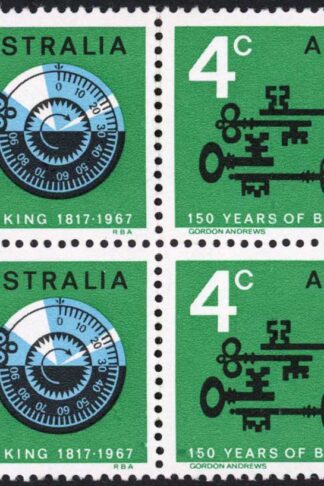 Australia BW474e (Green Dot) and 474f (Green Flaw left of 150) U/M