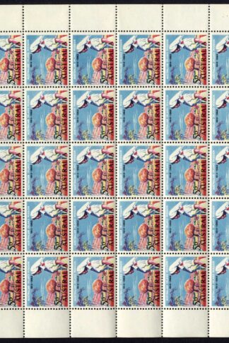 Australia BW387d/e Sheet of 60 with two varieties U/M