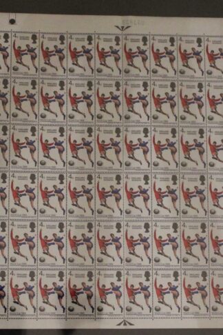 SG W89a/b 1966 4d 1966 World Cup with Patch on Thigh and Broken Shadow U/M