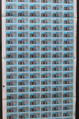 SG W83a 1966 3d Westminster Abbey with Diadem Flaw Complete Sheet U/M
