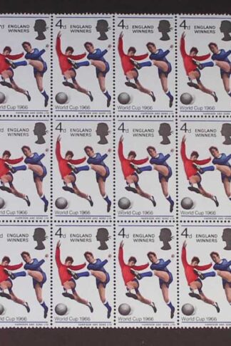 SG W89a/b 1966 4d 1966 World Cup with Patch on Thigh and Broken Shadow U/M