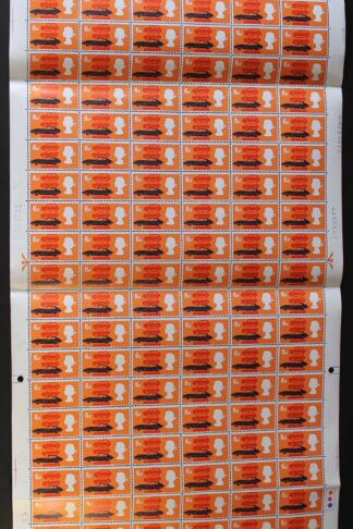 SG702c 1966 6d British Technology with Broken D Complete Sheet U/M