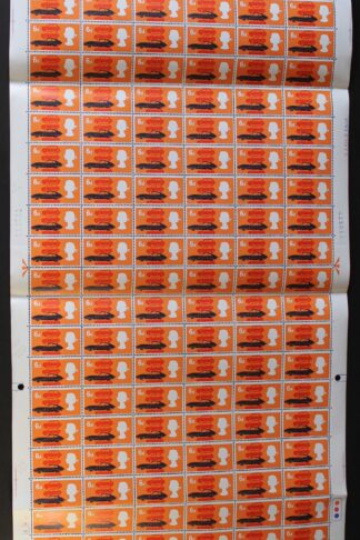 SG702c 1966 6d British Technology with Broken D Complete Sheet U/M