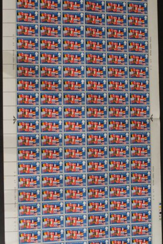 SG W157e 1/6 Flags of Nato with Shadow Variety 2 Bands Complete Sheet U/M