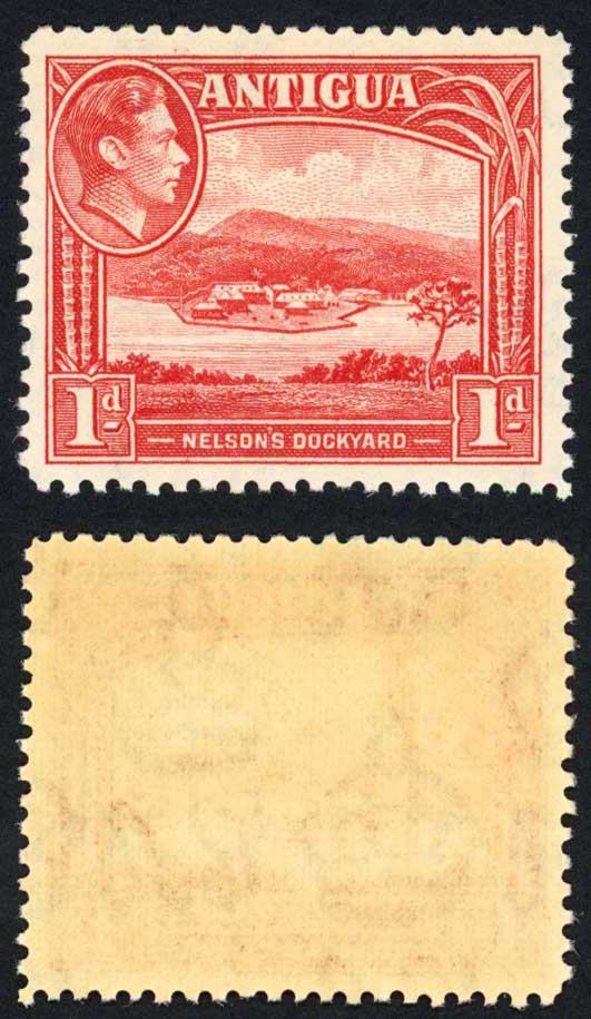 Antigua SG99 1d Scarlet U/M Cat 3.50 pounds