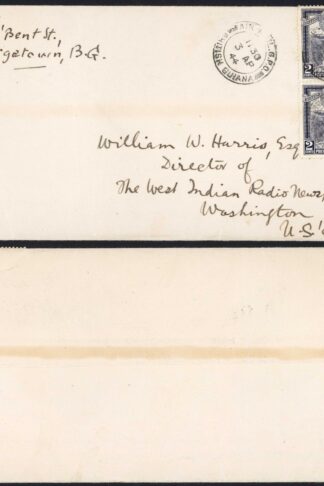 British Guiana KGVI Censored Cover