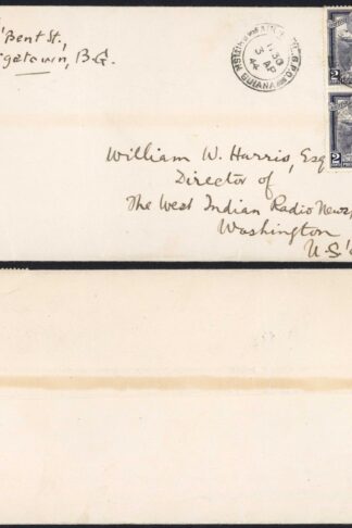 British Guiana KGVI Censored Cover