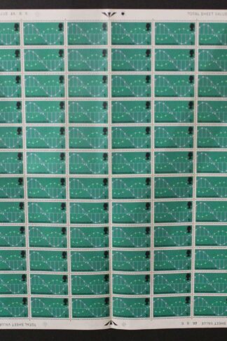 SG809 1969 9d Post Office Technology Commem 2 Bands Part Sheet U/M