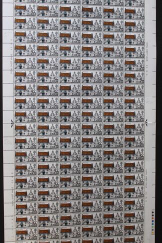 SG W178g 1970 5d British Rural Architecture with Nick in Hair Complete Sheet U/M
