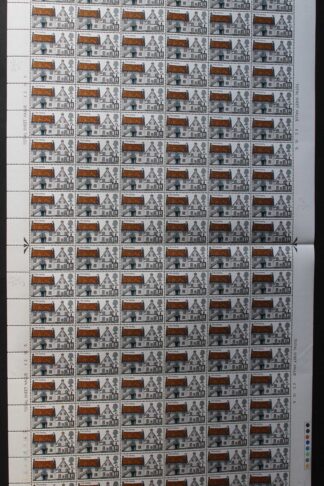 SG W178b/g 1970 5d British Rural Architecture with Two Varieties Complete Sheet