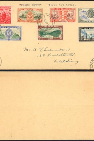 New Zealand Peace First Day Cover