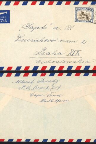 South Africa 1930 Airmail Cover