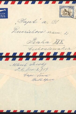 South Africa 1930 Airmail Cover