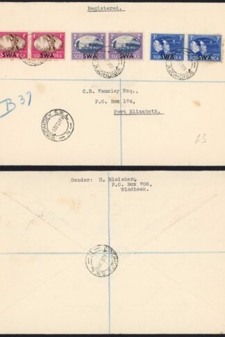 SWA Victory Set on a Registered Cover