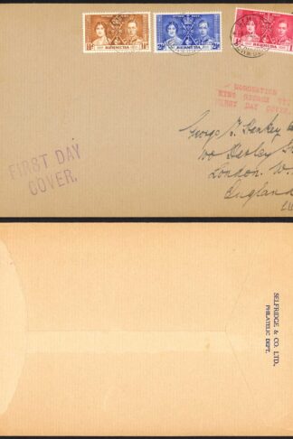 Bermuda 1937 Coronation on First Day Cover