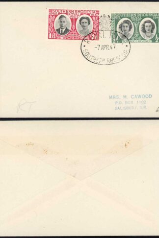 Southern Rhodesia 1947 Royal Visit Cover