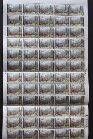 SG W121f 1967 1/6 British Paintings with Extra Window Flaw Complete Sheet U/M