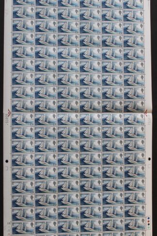 SG W122a 1967 1/9 Gipsy Moth IV with Broken Ribbon Complete Sheet U/M