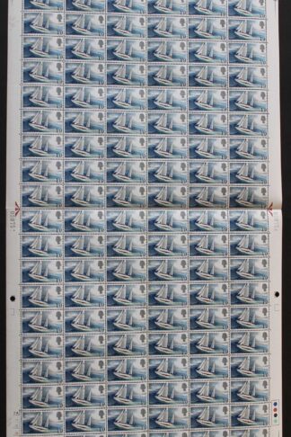 SG W122a 1967 1/9 Gipsy Moth IV with Broken Ribbon Complete Sheet U/M