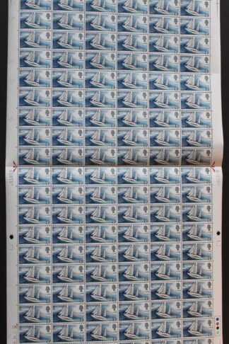 SG W122a 1967 1/9 Gipsy Moth IV with Broken Ribbon Complete Sheet U/M