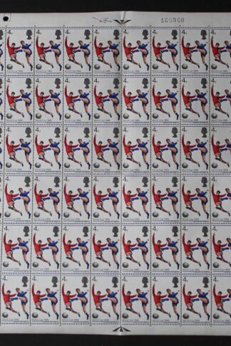 SG WP111g 9d EFTA with Quay Flaw Phosphor Bands Complete Sheet U/M
