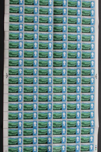 SG W86c 1966 6d Landscapes Complete Sheet with Retouched Misaligned D U/M