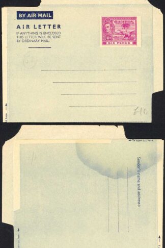 Gambia KGVI Airmail Lettersheet