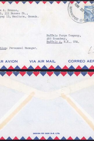 Canada 8c airmail cover