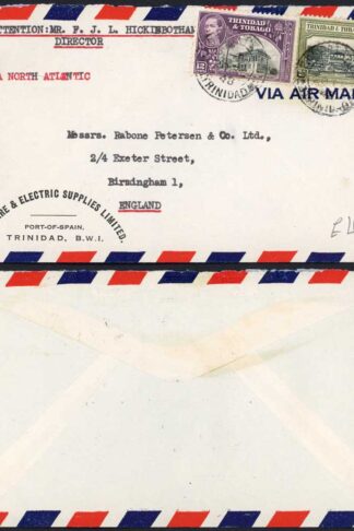 Trinidad and Tobago KGVI on Cover