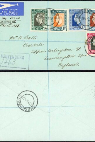 South Africa KGVI FDC