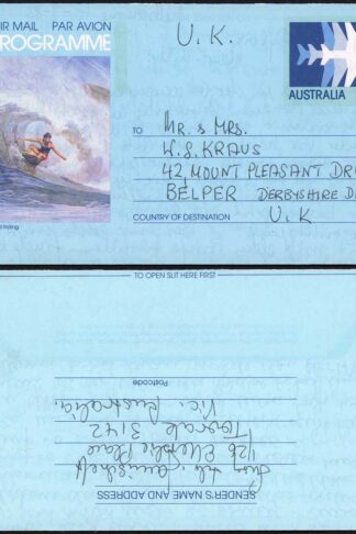 Australia 36c Airmail cover