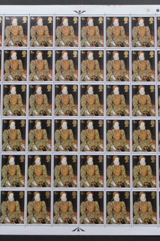 SG W138f 1966 4d British Painting with Blister on Hand Var Phosphor Sheet U/M