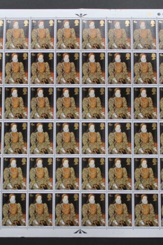 SG W138f 1966 4d British Painting with Blister on Hand Var Phosphor Sheet U/M