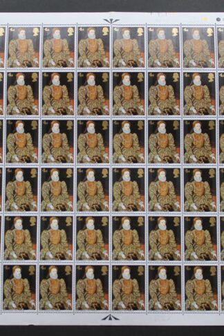 SG W138f 1966 4d British Painting with Blister on Hand Var Phosphor Sheet U/M